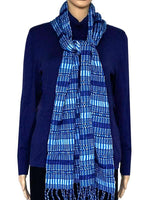 Scarf Blues - Natural dyes - Beautiful & Fairtrade - Quetzal Artisan