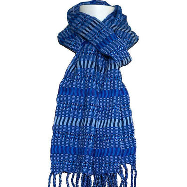 Scarf Blues - Natural dyes - Beautiful & Fairtrade - Quetzal Artisan