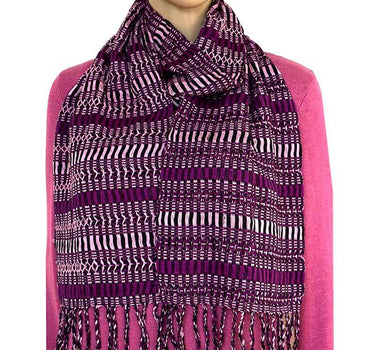 Scarf Burgundy - Natural dyes - Ecofriendly and Fairtrade - Quetzal Artisan