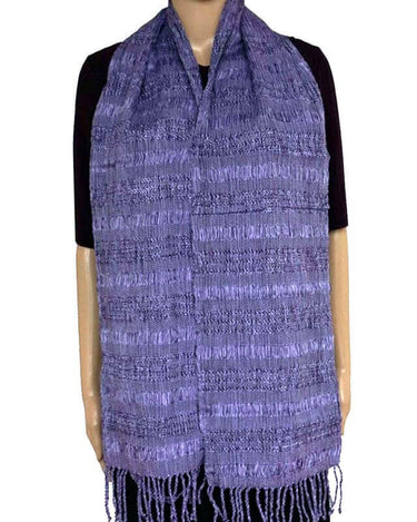 Scarf Lilac - Natural dyes - Handwoven - Ecofriendly & Fair - Quetzal Artisan