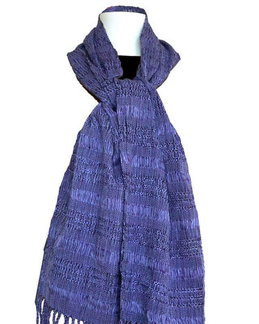 Scarf Lilac - Natural dyes - Handwoven - Ecofriendly & Fair - Quetzal Artisan