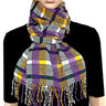 Scarf Purple Yellow - Natural Dyes - Ecofriendly & Fairtrade - Quetzal Artisan