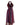 Scarf with fringes Maroon Pink - Mayan Design - Fairtrade - Quetzal Artisan