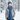 Scarf and Hat Blue Ocean - Men Long Winter Scarf Alpaca Wool - Quetzal Artisan