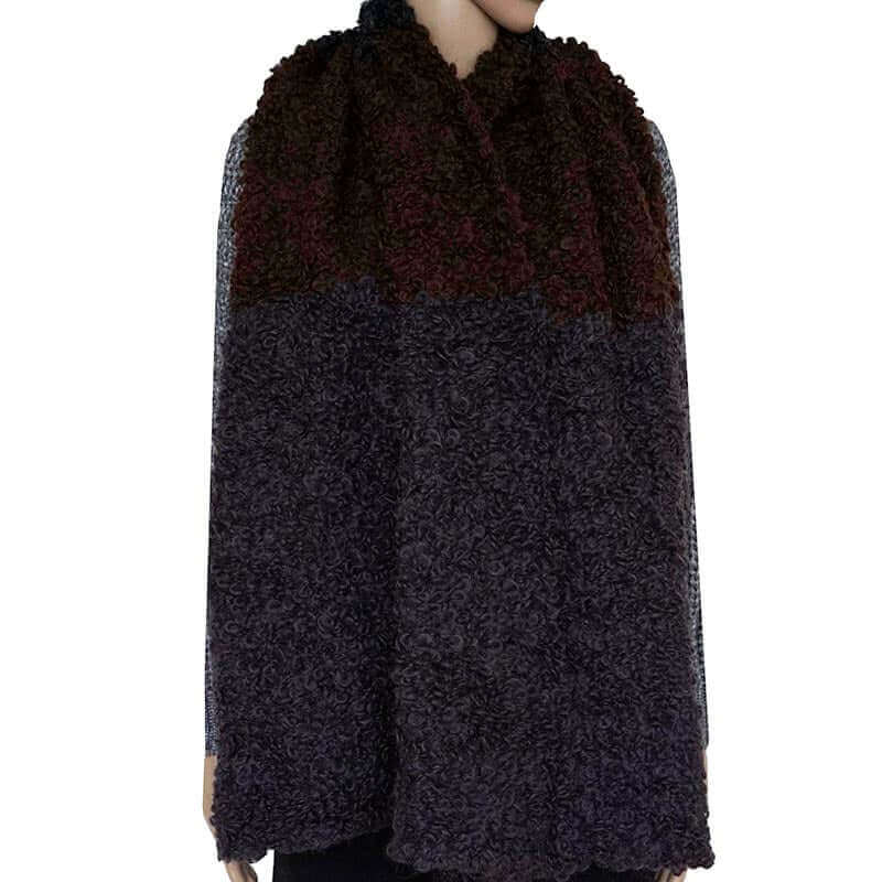 Scarf and Hat Boucle Charcoal