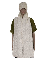 Scarf and Hat Boucle Natural - Handmade, Stylish and Warm - Quetzal Artisan