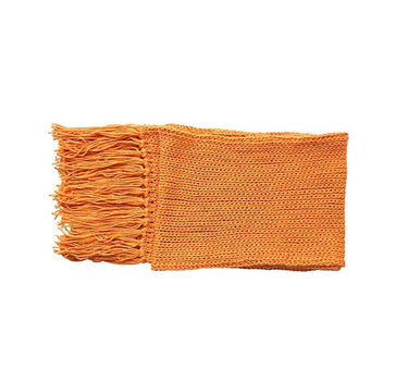 Scarf and Hat Orange - Merino Wool and Organic Cotton - Quetzal Artisan