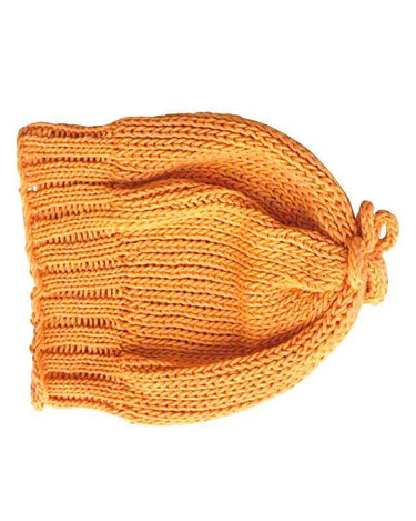 Scarf and Hat Orange - Merino Wool and Organic Cotton - Quetzal Artisan