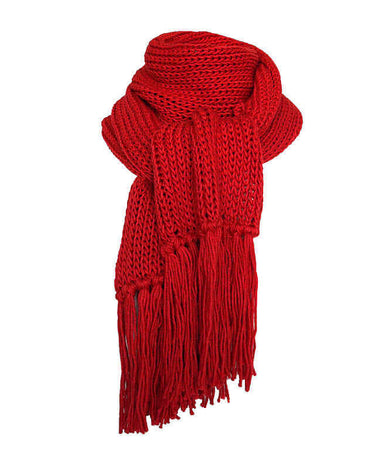 Scarf and Hat Red - Handmade - Merino Wool & Organic Cotton - Quetzal Artisan