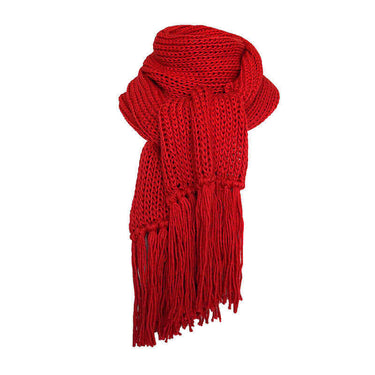 Scarf and Hat Red - Merino Wool and Organic Cotton - Stylish - Quetzal Artisan