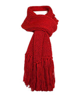 Scarf and Hat Red - Handmade - Merino Wool & Organic Cotton - Quetzal Artisan