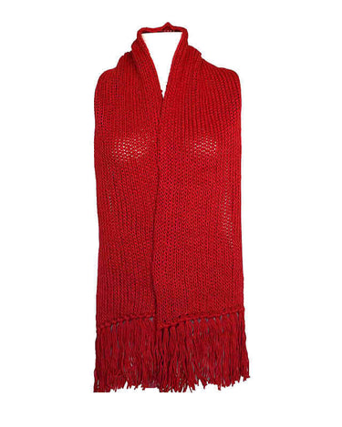 Scarf and Hat Red - Handmade - Merino Wool & Organic Cotton - Quetzal Artisan