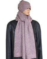 Scarf and Hat Seashell - Men's Winter Scarf Alpaca Wool - Quetzal Artisan