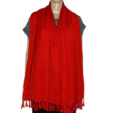 Shawl Red - Natural Dyes - Stylish, Ecofriendly & Fairtrade - Quetzal Artisan