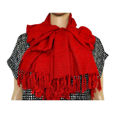 Shawl Red - Natural Dyes - Stylish, Ecofriendly & Fairtrade - Quetzal Artisan