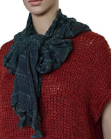 Shawl Blue Ink - Handmade Thin Lightweight and Versatile - Quetzal Artisan