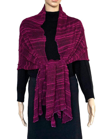 Shawl Fuchsia - Pima Cotton and Bamboo - Lovely and Versatile - Quetzal Artisan