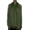 Shawl Green Olive - Natural Dyes - Ecofriendly and Fairtrade - Quetzal Artisan