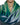 Shawl Indigo Hills - Eco-friendly Hand-dyed Green Scarf - Quetzal Artisan