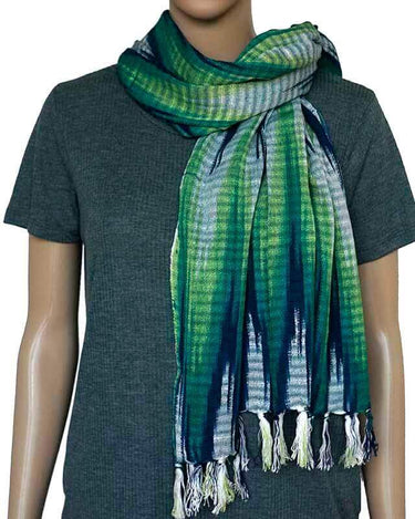 Shawl Indigo Hills - Natural Dyed - Ecofriendly & Fairtrade - Quetzal Artisan