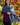 Shawl Indigo Confetti - Fairtrade Multicolor Hand-dyed Scarf - Quetzal Artisan