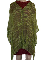 Shawl Lime Green - Pima Cotton - Beautiful and Lightweight - Quetzal Artisan