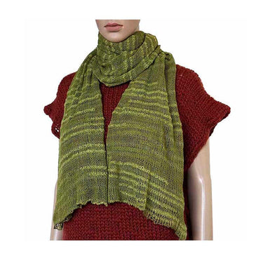 Shawl Lime Green - Pima Cotton - Beautiful and Lightweight - Quetzal Artisan