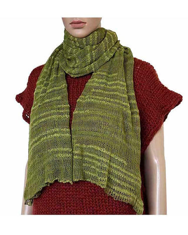 Shawl Lime Green - Pima Cotton - Beautiful and Lightweight - Quetzal Artisan