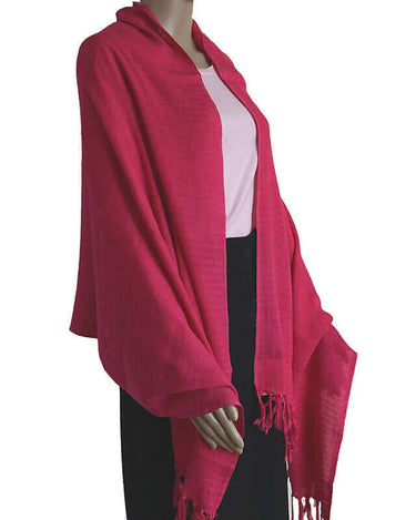 Shawl Pink - Natural Dyes - Stylish, Ecofriendly & Fairtrade - Quetzal Artisan