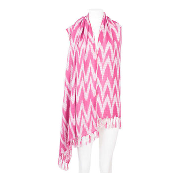 Shawl Pink Waves - Fashionable, Ecofriendly and Fair trade - Quetzal Artisan