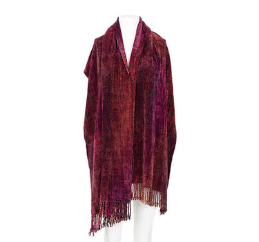 Shawl Raspberry - Organic Bamboo - Elegant and Fairtrade - Quetzal Artisan