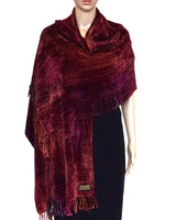 Shawl Raspberry - Organic Bamboo - Elegant and Fairtrade - Quetzal Artisan