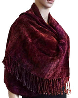 Shawl Raspberry - Organic Bamboo - Elegant and Fairtrade - Quetzal Artisan