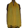 Yellow Shawl - Lovely Sustainable Lightweight Unicolor Scarf - Quetzal Artisan