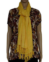 Shawl Yellow - Natural Dyes - Beautiful and Ecofriendly - Quetzal Artisan