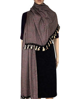 Shawl Deep Purple - Extra Large Fashionable and Fairtrade - Quetzal Artisan