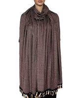 Shawl Deep Purple - Extra Large Fashionable and Fairtrade - Quetzal Artisan