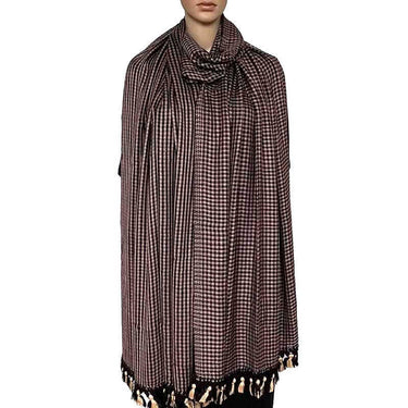 Shawl Deep Purple - Extra Large Fashionable and Fairtrade - Quetzal Artisan