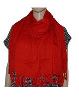 Shawl Red - Natural Dyes - Stylish, Ecofriendly & Fairtrade - Quetzal Artisan