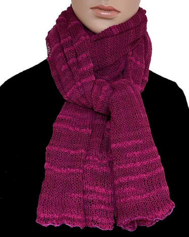 Shawl Fuchsia - Pima Cotton and Bamboo - Lovely and Versatile - Quetzal Artisan