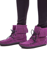 Short Boots Purple - Outdoor Use - Native Women Boots Hiawatha - Quetzal Artisan