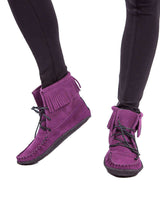 Short Boots Purple - Outdoor Use - Native Women Boots Hiawatha - Quetzal Artisan