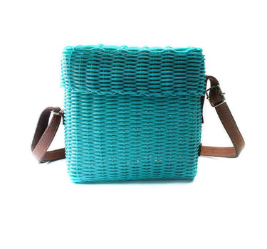 Small Bag Turquoise - Recycled Plastic - Trendy & Fairtrade - Quetzal Artisan