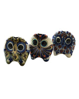 Small Owls - Stoneware - Set of 3 - Handmade and Fairtrade - Quetzal Artisan