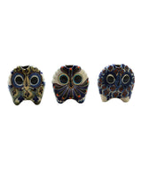 Small Owls - Stoneware - Set of 3 - Handmade and Fairtrade - Quetzal Artisan