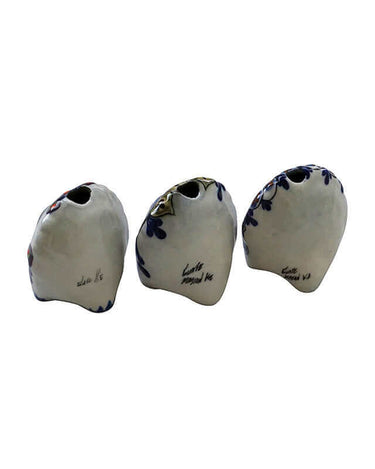 Small Owls - Stoneware - Set of 3 - Handmade and Fairtrade - Quetzal Artisan