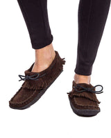 Suede Moccasins Brown - Outdoors - Traditional Women Shoes - Quetzal Artisan