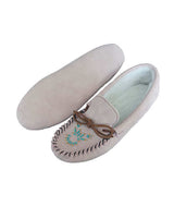 Suede Moccasins Light Pink - Indoor Use - Women Slippers - Quetzal Artisan