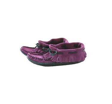 Suede Moccasins Purple - Outdoors - Women Shoes Hiawatha - Quetzal Artisan