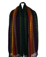 Sunset Rainbow Shawl - Mayan Design - Beautiful & Fairtrade - Quetzal Artisan